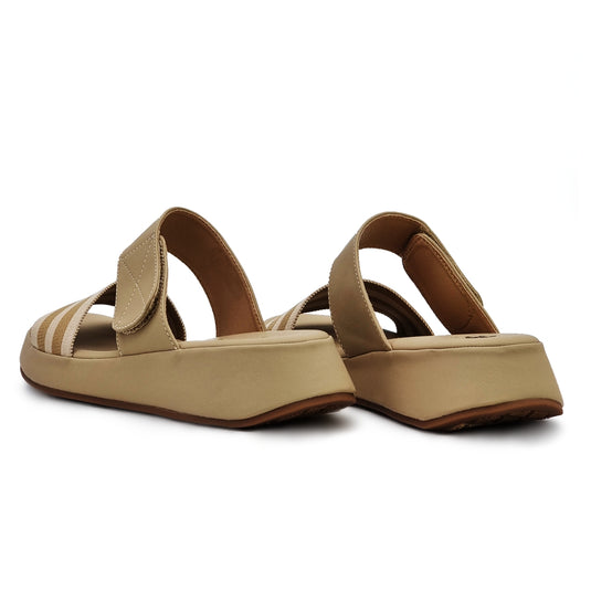 Two Band Velcro Wedge Sandals