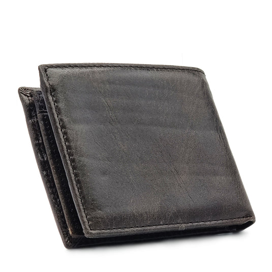 Genuine Leather Short BiFold Wallet - Card Slots