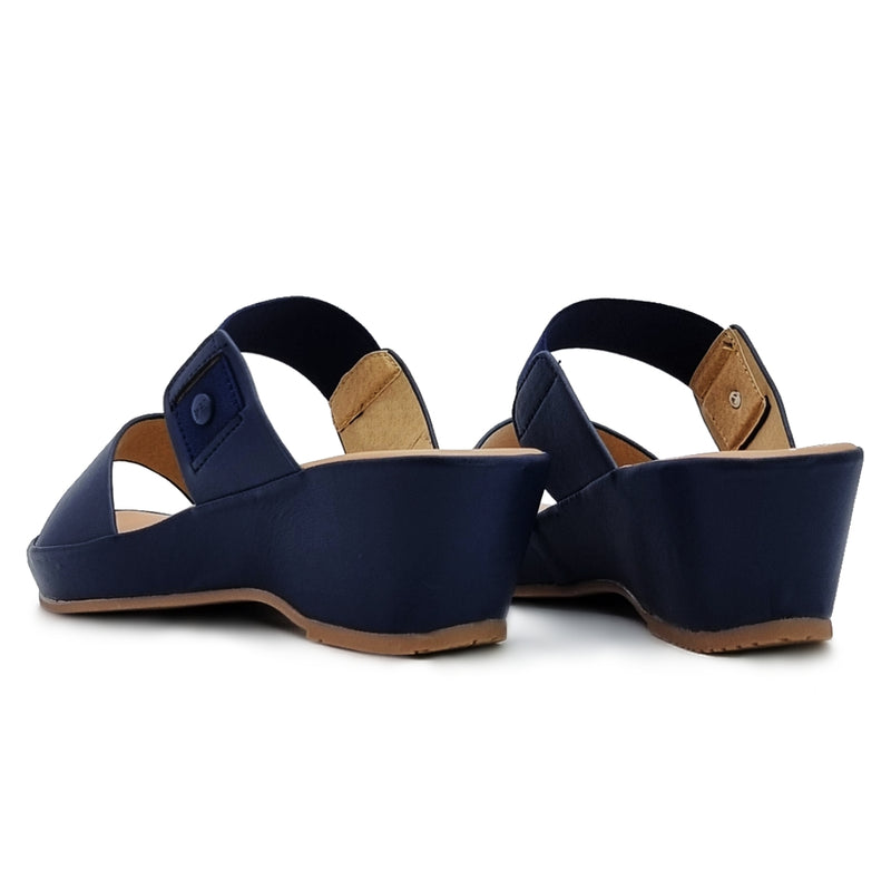 Load image into Gallery viewer, Two Band Wedge Sandals

