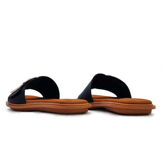 Buckle Decor Band Flat Sandals