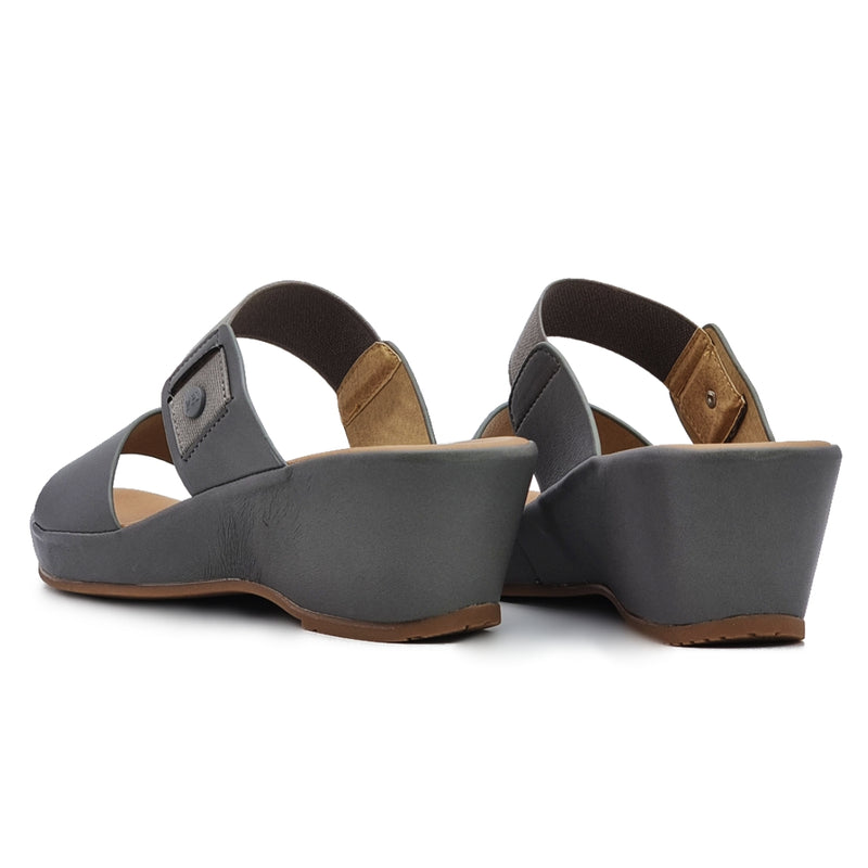 Load image into Gallery viewer, Two Band Wedge Sandals
