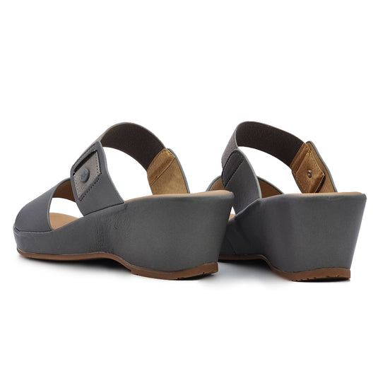 Two Band Wedge Sandals