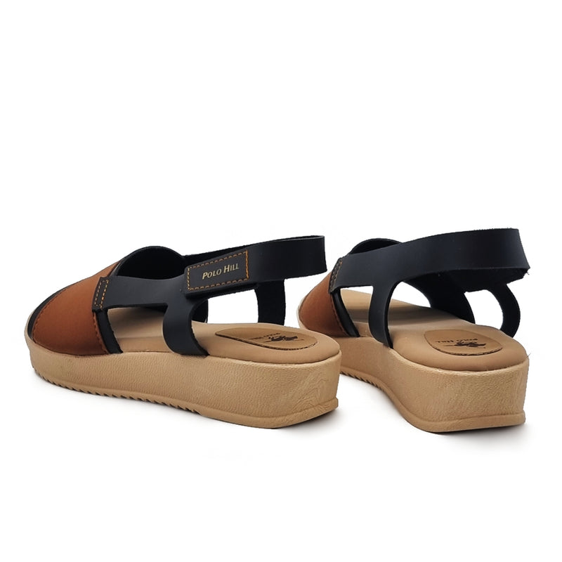 Load image into Gallery viewer, Velcro Slingback Low Flatform Sandals
