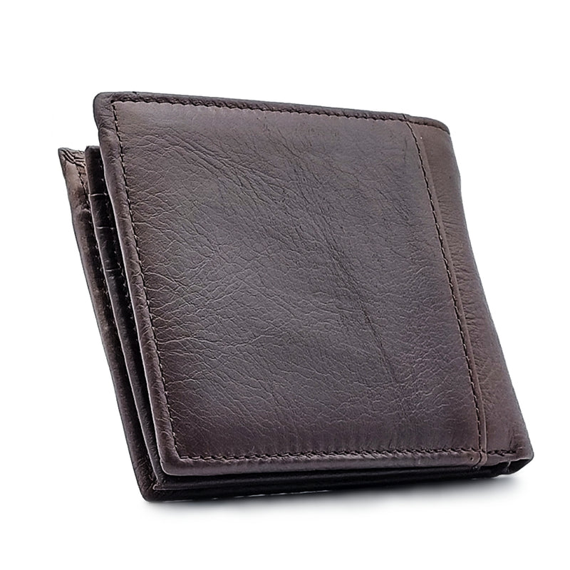 Load image into Gallery viewer, Genuine Leather BiFold Wallet - Coin Pouch
