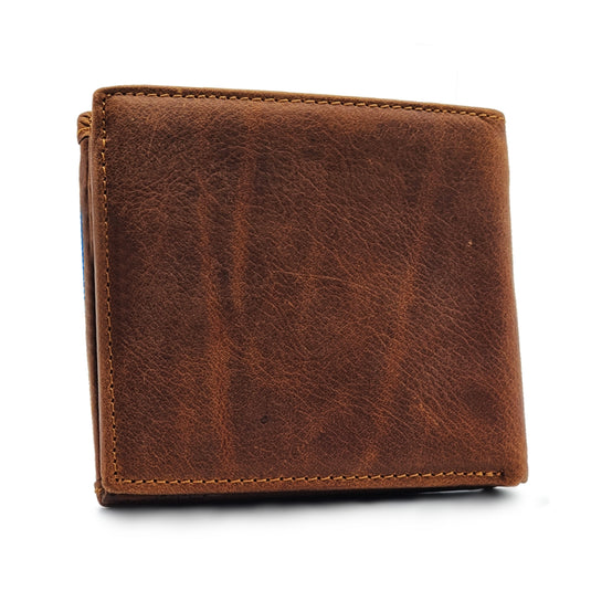 Genuine Leather BiFold Wallet with Front Pocket