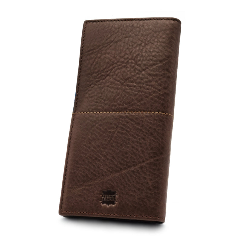 Load image into Gallery viewer, Genuine Leather Centre Line RFID Protected BiFold Long Wallet
