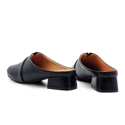 Low Heel Loafer Mules