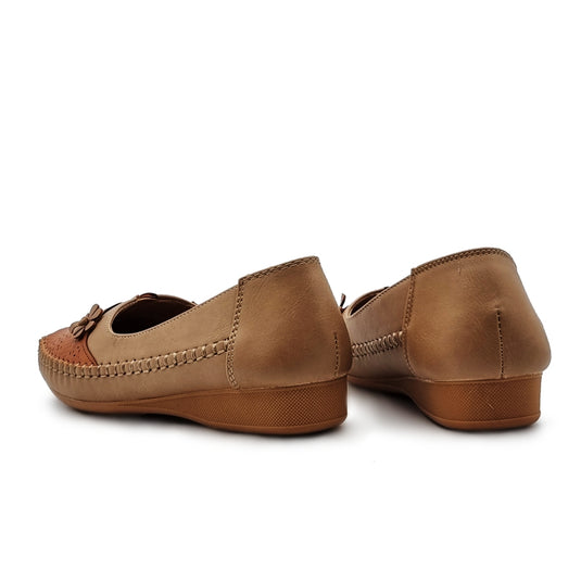 Perforated Flower Detail Loafers Shoes