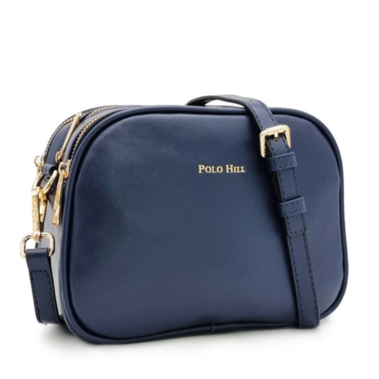 Dual Zipper Cube Sling Bag