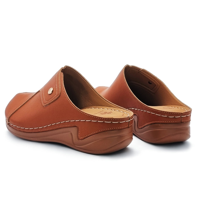 Load image into Gallery viewer, Round Toe Wedge Mules Shoes
