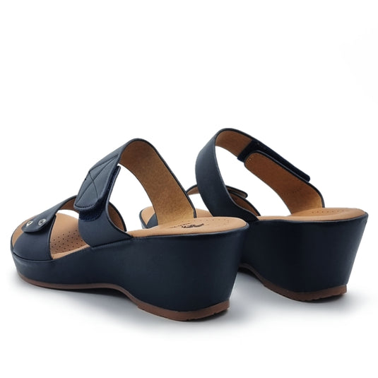 Two Band Wedge Sandals