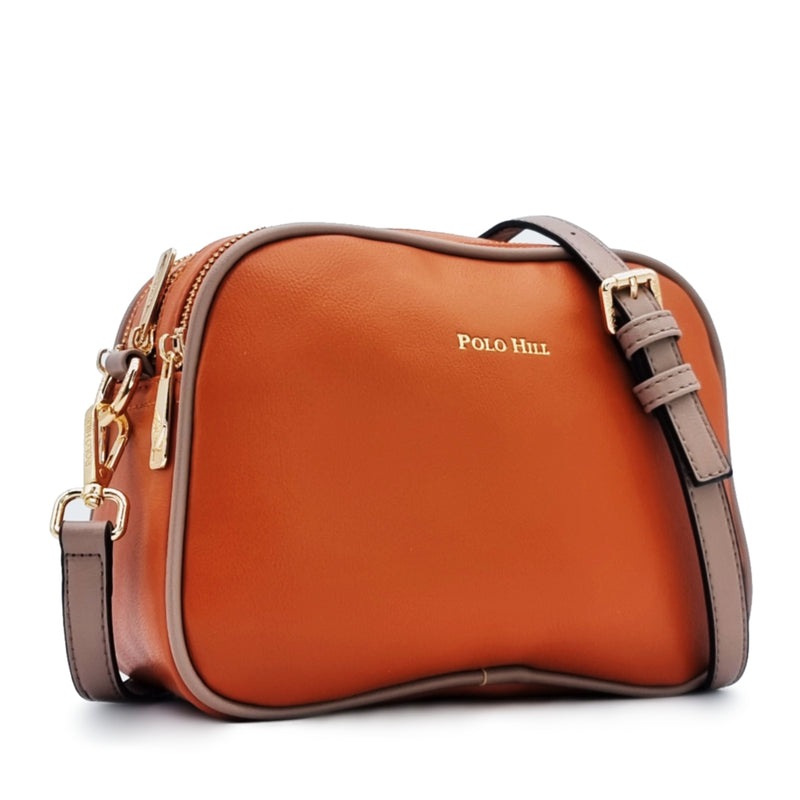 Load image into Gallery viewer, Dual Zipper Cube Sling Bag
