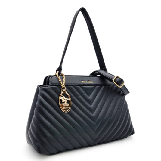 Chevron Quilted Single Handle Sling Bag