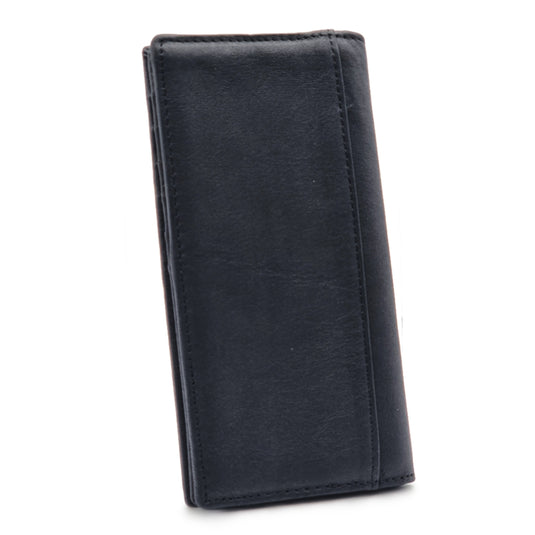 Mens Long Genuine Leather BiFold Wallet