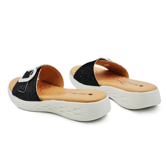 Kid Girl Glitter Buckle Strap Band Sandals