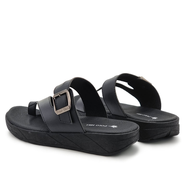 Load image into Gallery viewer, Single Buckle Toe Loop Thick Sole Sandals
