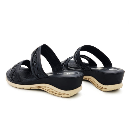 Double Strap Wedge Sandals