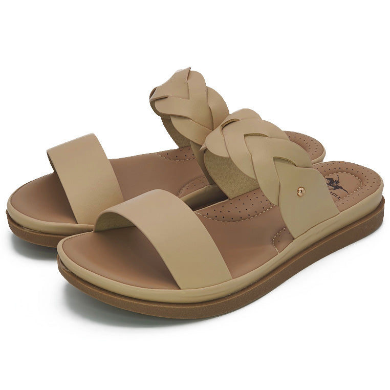 Load image into Gallery viewer, Two Strap Wide Base Slide Sandals
