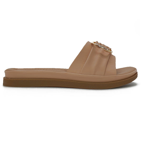 Single Band Wide Base Slide Sandals