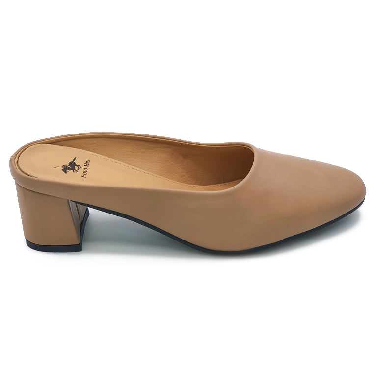 Load image into Gallery viewer, Round Toe Mid-Heeled Mules
