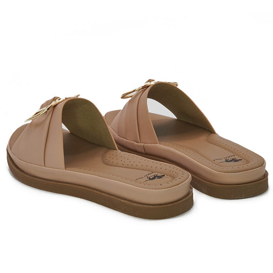 Single Band Wide Base Slide Sandals