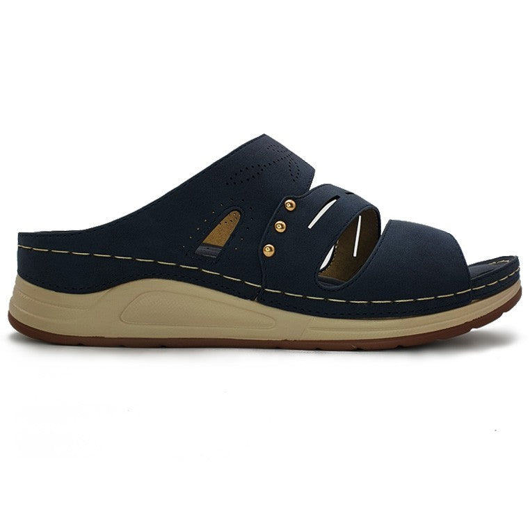 Load image into Gallery viewer, Faux Suede Slide On Wedges
