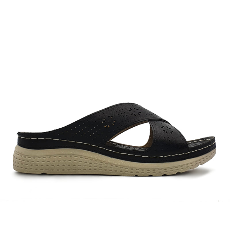 Load image into Gallery viewer, Lightweight Cross Strap Wedge Sandals
