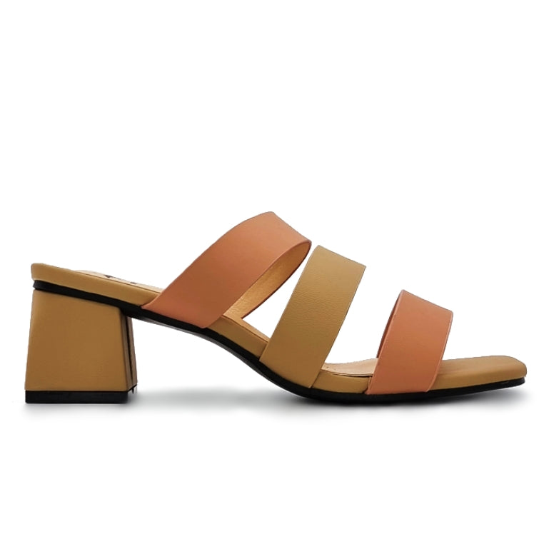 Load image into Gallery viewer, Open Square Toe Three Band Heels
