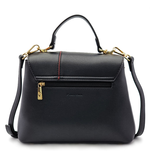 Turn Lock Flap Satchel Crossbody Sling Bag