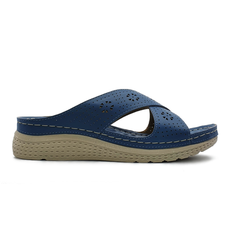 Load image into Gallery viewer, Lightweight Cross Strap Wedge Sandals
