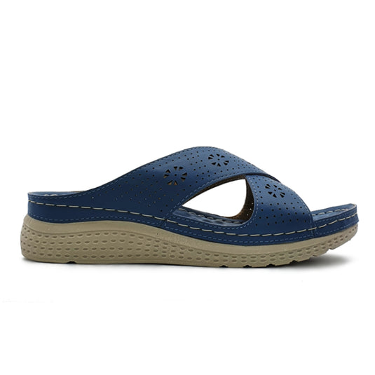 Lightweight Cross Strap Wedge Sandals