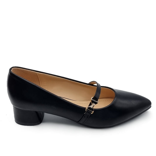 Front Strap Pointed Ballet Pumps