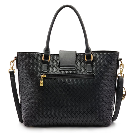 Peona Straw-Like Handbag with Inner Detachable Sling Bag