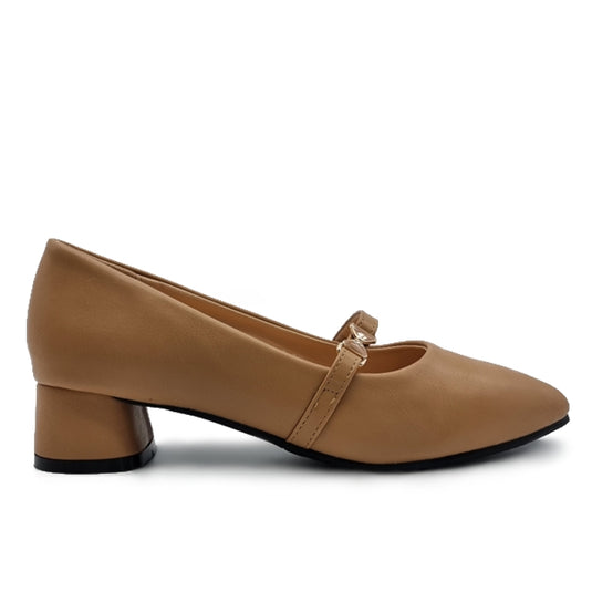 Front Strap Pointed Ballet Pumps