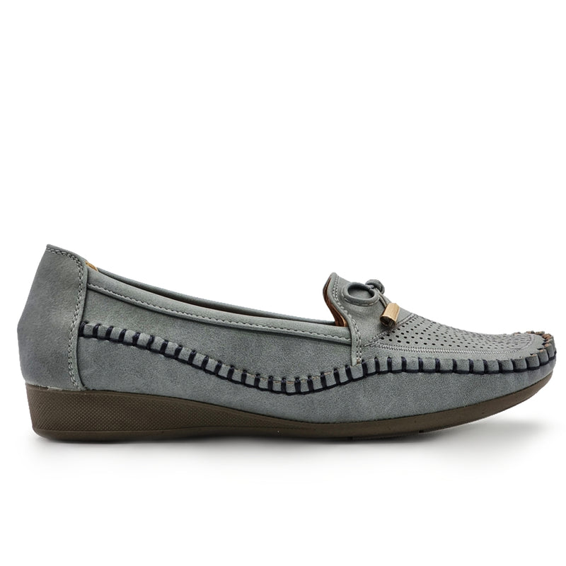 Load image into Gallery viewer, Bow Tie Slip On Loafers Shoes
