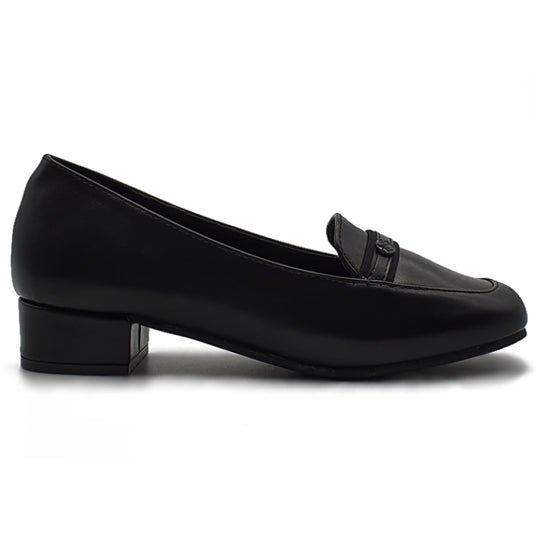 Low Block Heels Formal Office Loafers Shoes