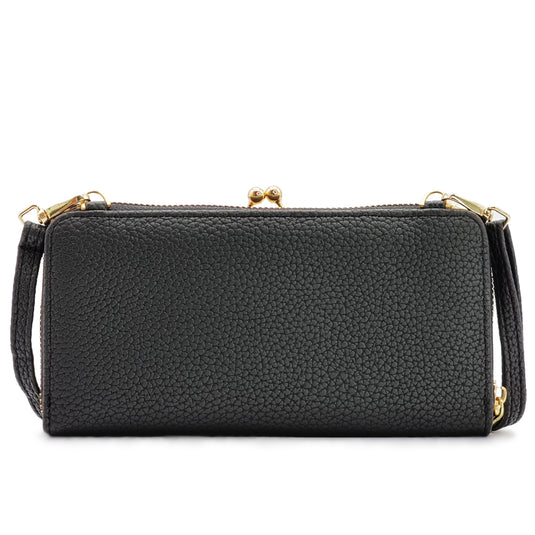 Crossbody Sling Purse with Kiss Lock