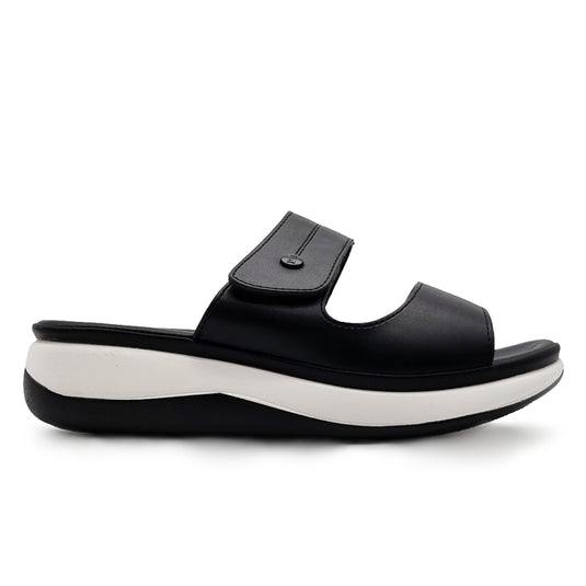 Two-Tone MidSole Sliders with Velcro Fastening