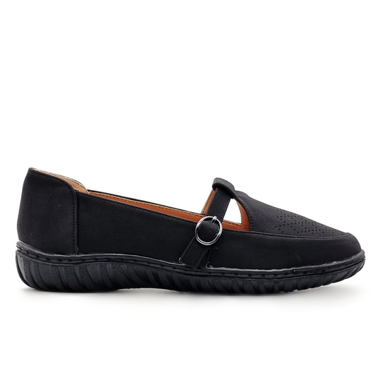 Faux Suede Slip On Flat Shoes