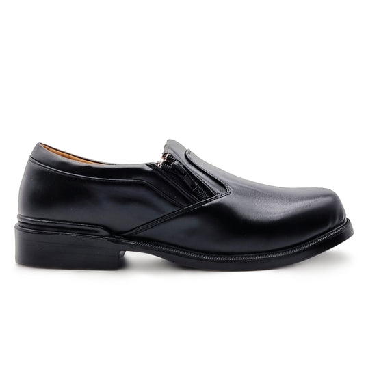 Low Heel Leather Loafers