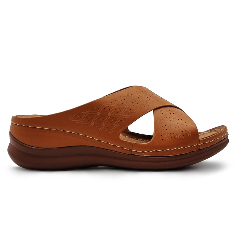 Load image into Gallery viewer, Perforated Cross Band Wedge Sandals
