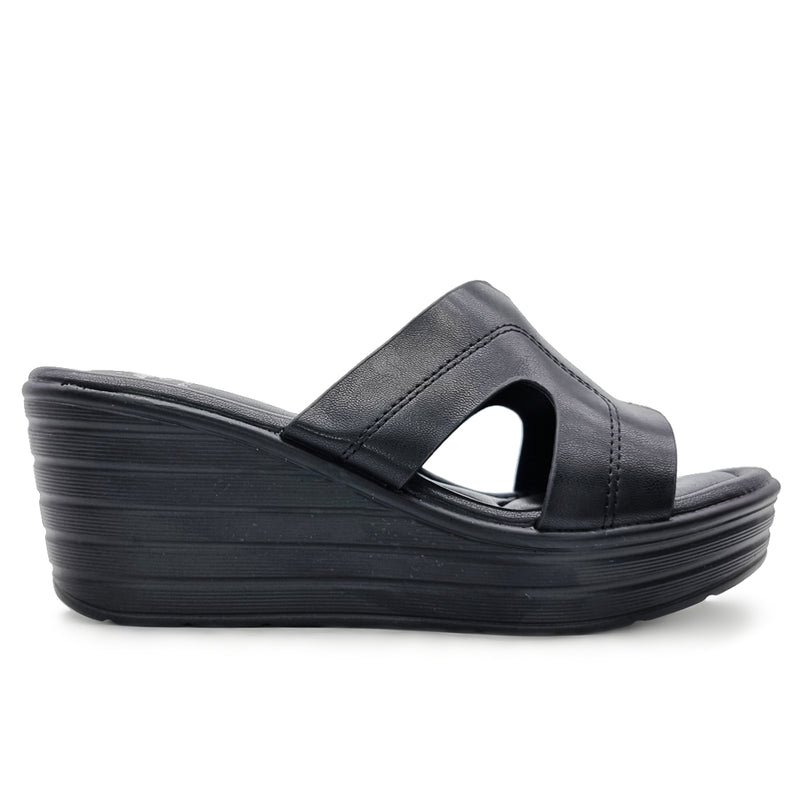 Load image into Gallery viewer, Solid Colour Cut Out Band Wedges
