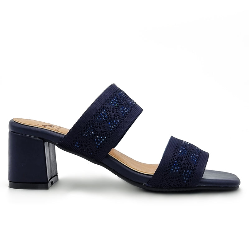 Load image into Gallery viewer, Square Open Toe Double Strap Heeled Sandals
