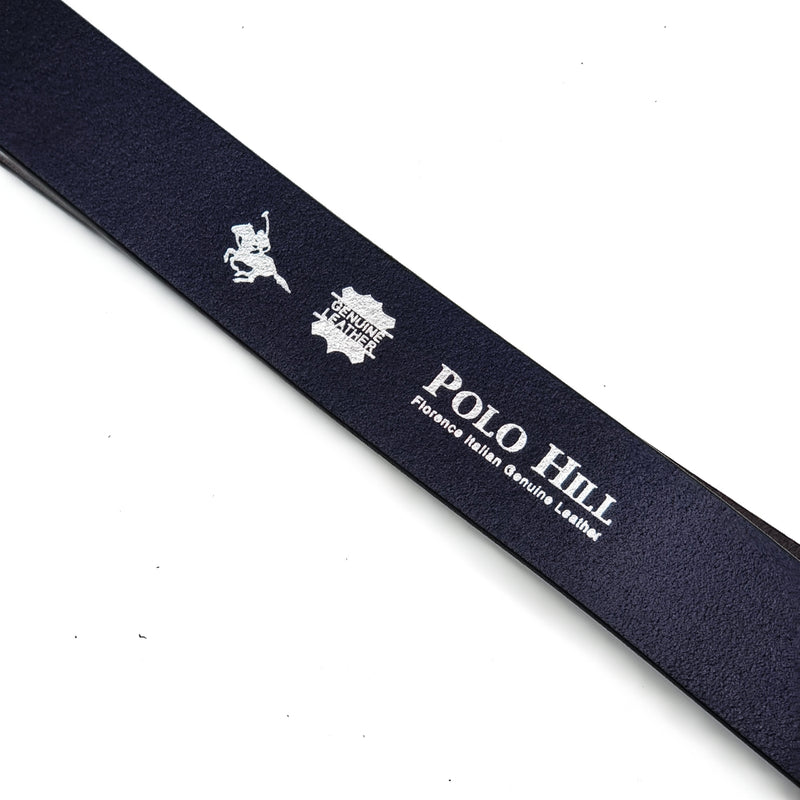 Load image into Gallery viewer, Genuine Textured Leather Tonal Buckle Pin Belt

