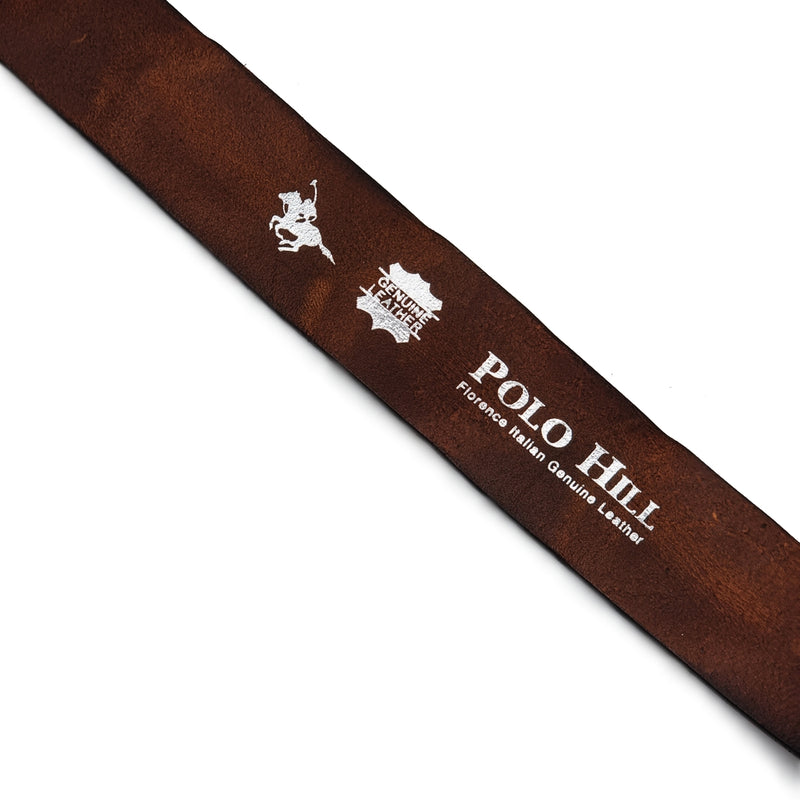 Load image into Gallery viewer, Genuine Textured Leather Full Hole Buckle Pin Belt
