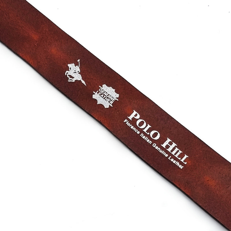 Load image into Gallery viewer, Genuine Textured Leather Full Hole Buckle Pin Belt
