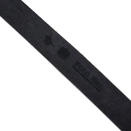 Genuine Textured Leather Tonal Buckle Pin Belt