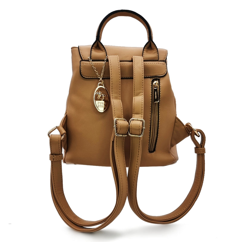 Load image into Gallery viewer, Vanita Snap Button Flap Backpack

