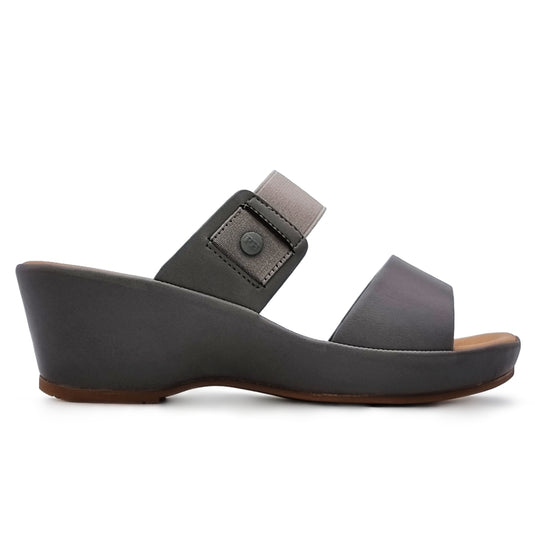 Two Band Wedge Sandals