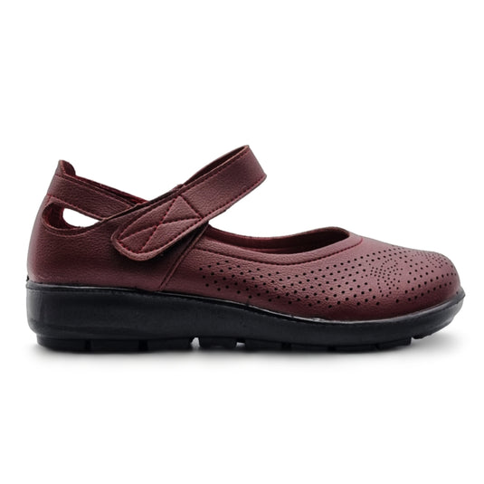 Velcro Ankle Strap Slip On Shoes